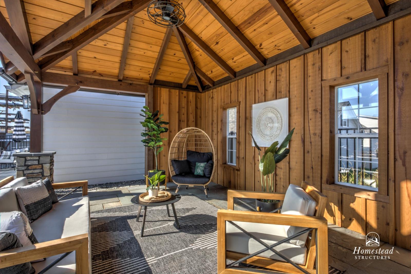 Display 7 14' x 28' Custom Timber Frame Avalon Pool House Homestead